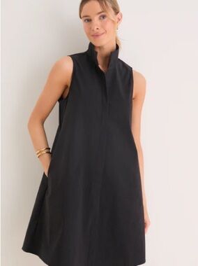Tuckernuck Charlie Sleeveless Black A-Line Dress